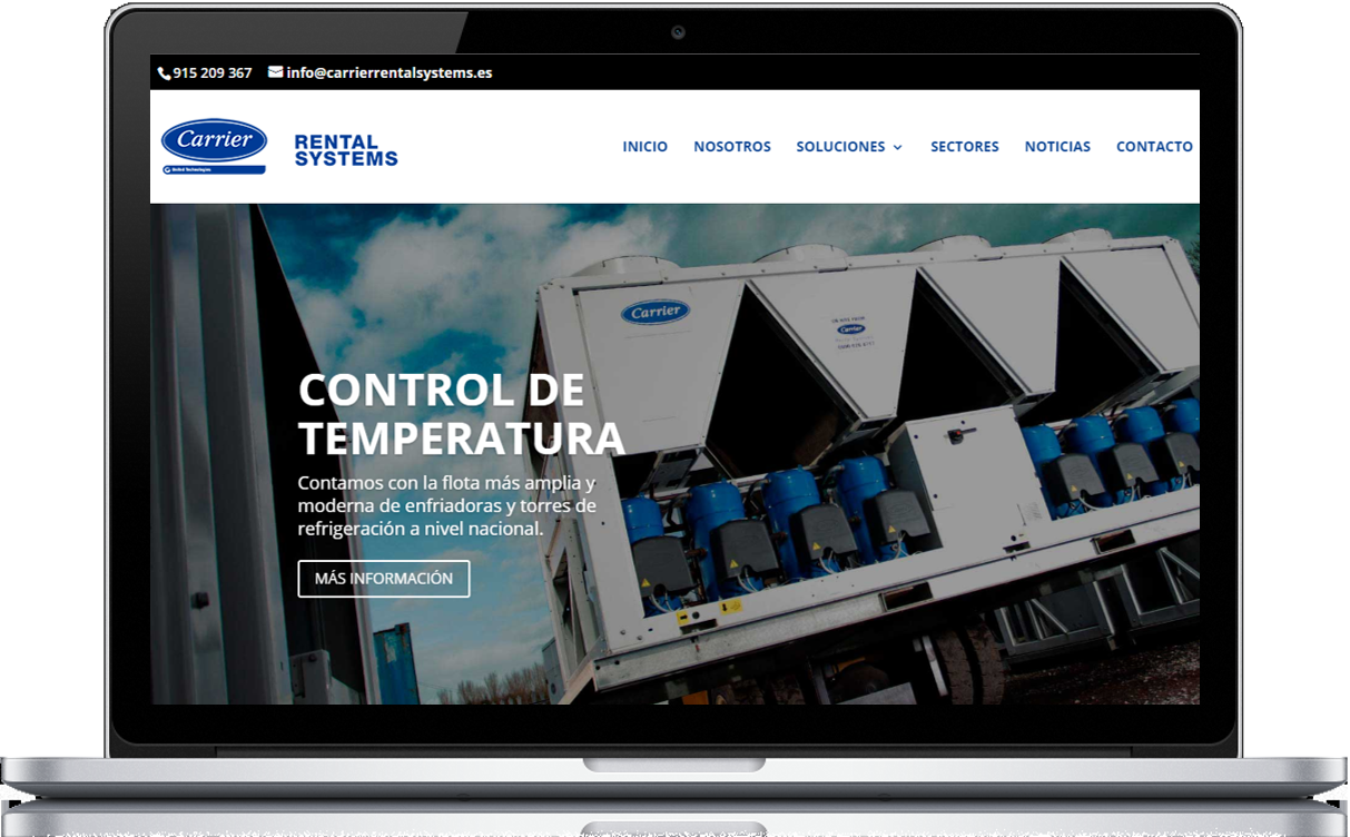 Carrier Rental Systems España estrena página web acercando sus soluciones de control de temperatura